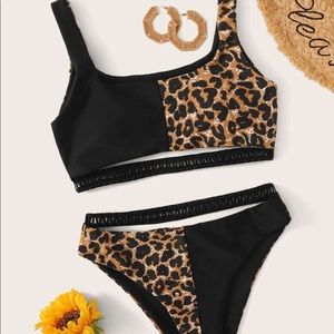 Shein Leopard/Cheetah print Bikini